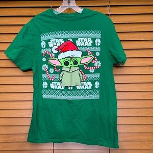 Star-Wars baby Yoda t-shirt green Sz M unisex